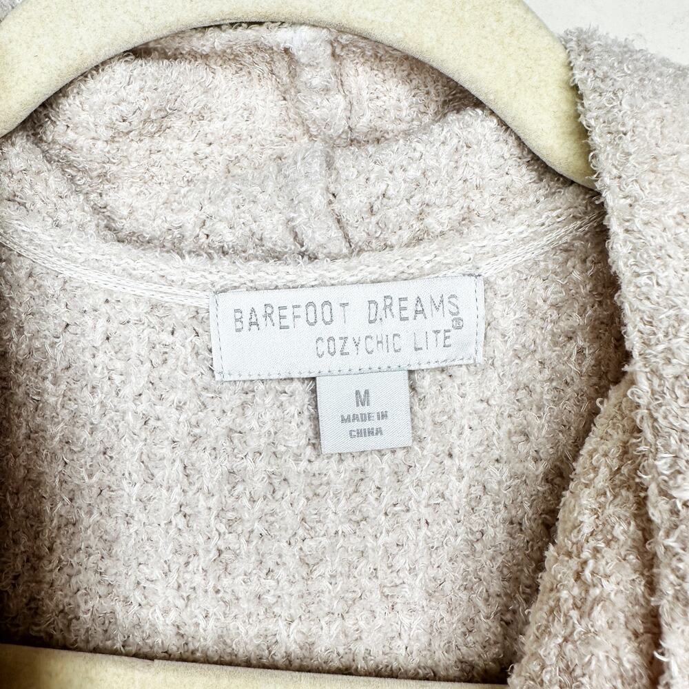 Barefoot Dreams Cozy Chic Lite Coastal Soft Knit Bisque Cardigan Sweater Medium - Picture 7 of 14